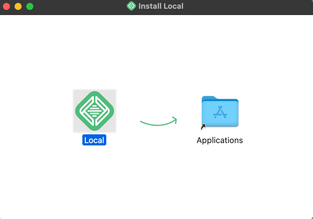 Localをアプリケーションフォルダへ追加_Mac