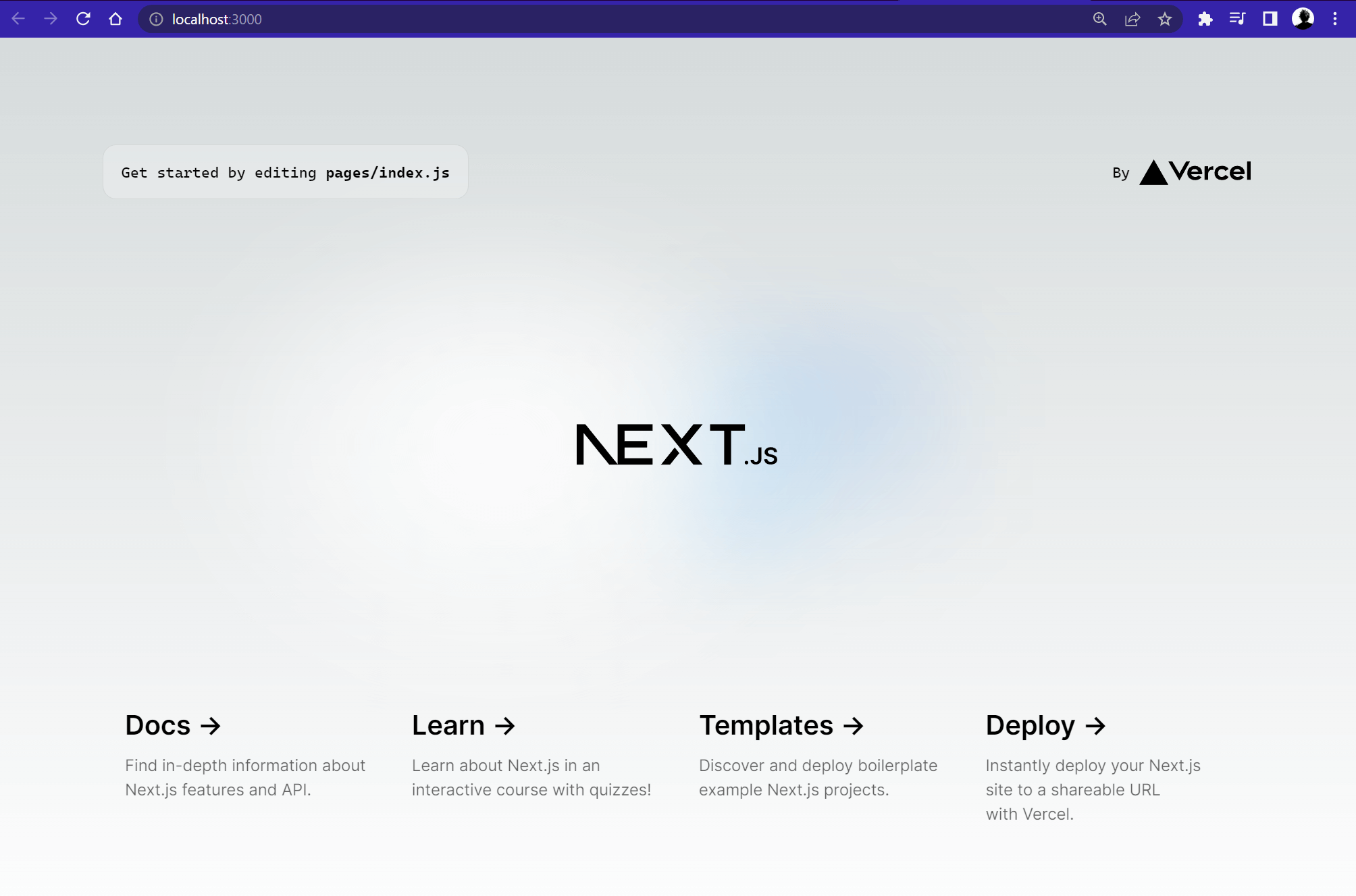 Nextjs_環境構築完了